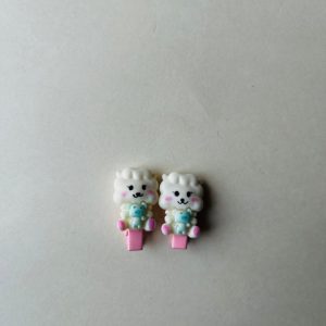 Cute kawaii sheep hair clips Mini lamb hair clips for girls Pastel sheep hair accessories Cute sheep hair clips by Veloura